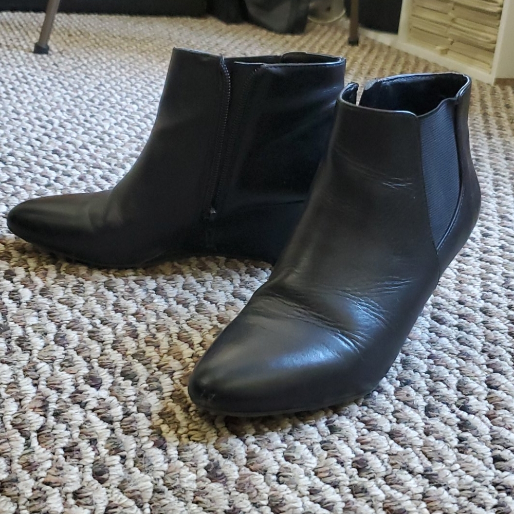 Nine West Wedge Ankle Booties